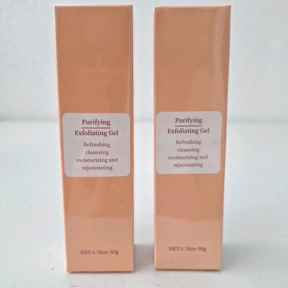 NEW Purifying Exfoliating Gel Cleanser Collagen Niacinamide 50g Exp 4/2028 Set 2